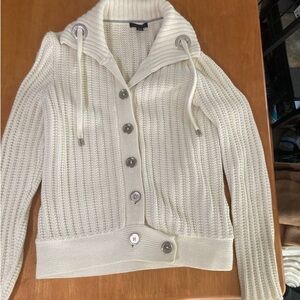 Tommy Hilfiger Cream Button-Up Cardigan
